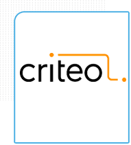 Logo da Criteo- Empresa de remarketing parceira da Eficaz Marketing