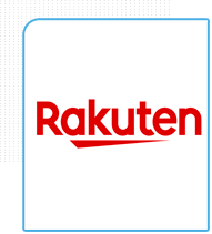 Logo da empresa Rakuten parceiro da eficaz Marketing