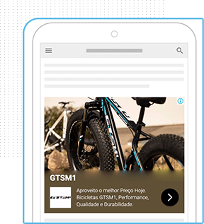 anuncio patrocinado do Google de uma bike