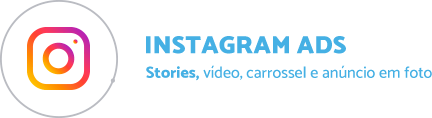 logo do instagram ads e tipos de campanhas que podem ser feitas: stories, vídeo, carrossel e anúncio em foto 