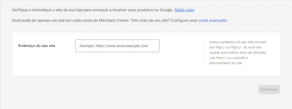 como configurar google merchant center