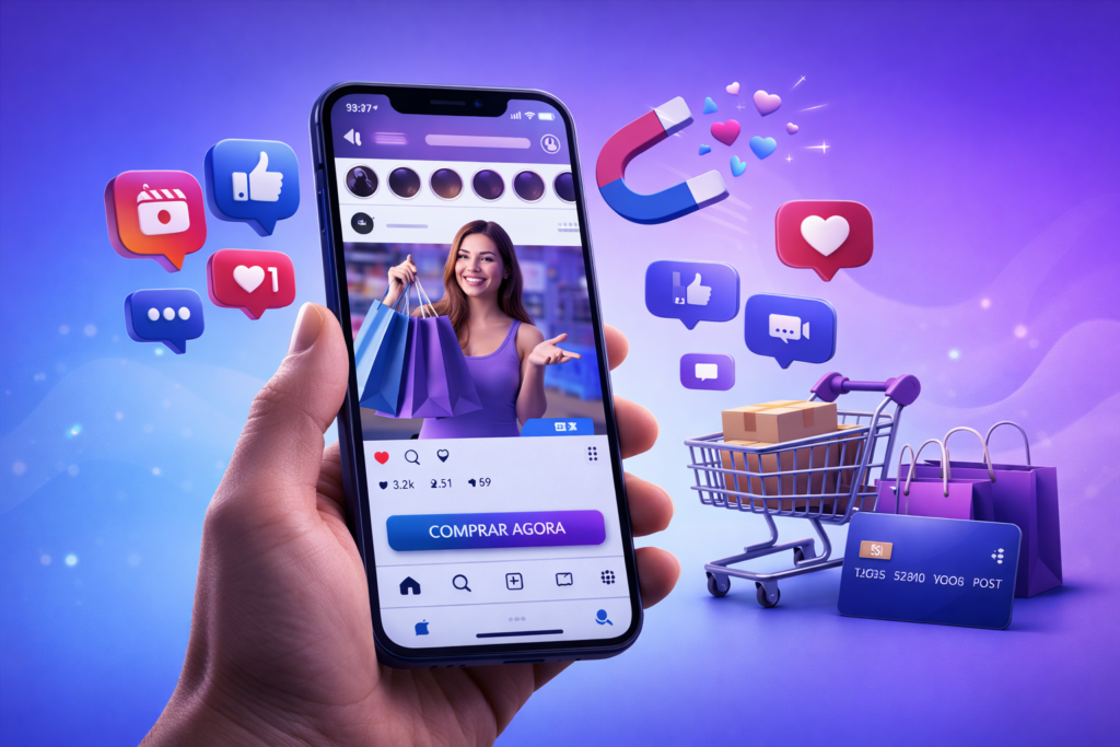 Imagem capa do post:Top 3 estratégias práticas para vender nas redes sociais