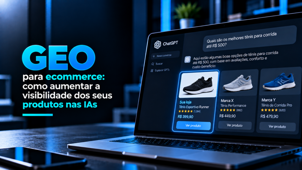 Imagem capa do post:GEO para ecommerce: como aumentar a visibilidade dos seus produtos nas IAs