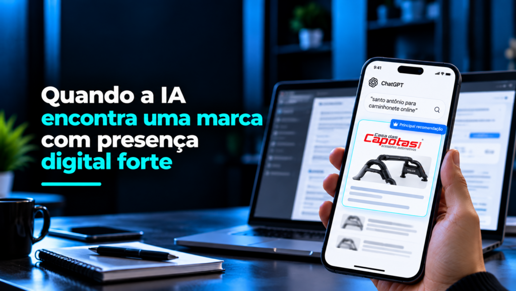 Imagem capa do post:Quando a IA encontra uma marca com presença digital forte